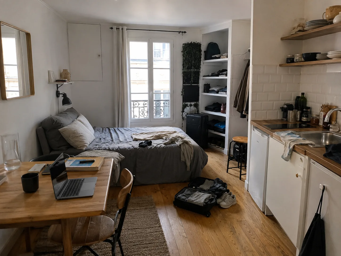 État des lieux avant le départ — Paris 2e, Studio 18 m²